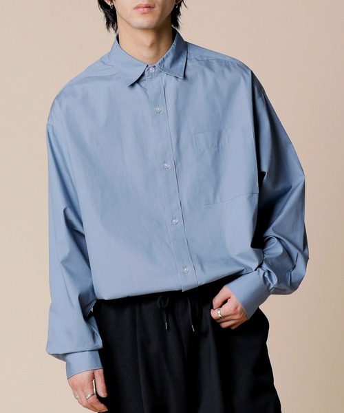 ADMIX/ATELIER SAB MEN(アドミックスアトリエサブメン)の「高密度コットンブロード / ワイドルーズシャツ オーバーサイズ(シャツ/ブラウス・メンズ・ホワイト/ホワイト系その他/ホワイト系その他2/ブラック/ブルーグレー/ブルー系その他・48/50)」の5枚目の写真