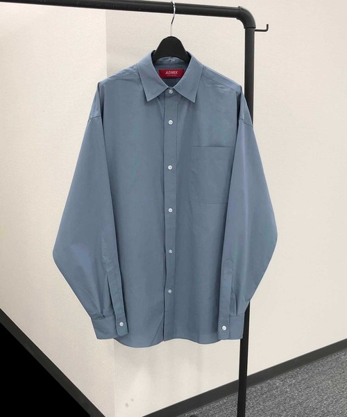 ADMIX/ATELIER SAB MEN(アドミックスアトリエサブメン)の「高密度コットンブロード / ワイドルーズシャツ オーバーサイズ(シャツ/ブラウス・メンズ・ホワイト/ホワイト系その他/ホワイト系その他2/ブラック/ブルーグレー/ブルー系その他・48/50)」の8枚目の写真