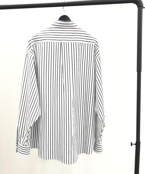 ADMIX/ATELIER SAB MEN(アドミックスアトリエサブメン)の「高密度コットンブロード / ワイドルーズシャツ オーバーサイズ(シャツ/ブラウス・メンズ・ホワイト/ホワイト系その他/ホワイト系その他2/ブラック/ブルーグレー/ブルー系その他・48/50)」の9枚目の写真