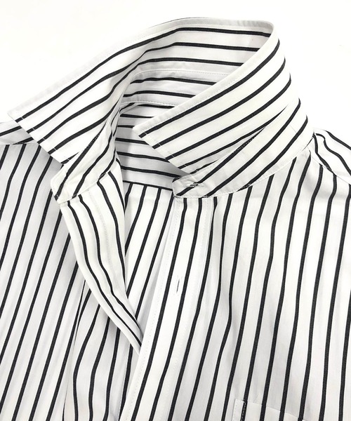 ADMIX/ATELIER SAB MEN(アドミックスアトリエサブメン)の「高密度コットンブロード / ワイドルーズシャツ オーバーサイズ(シャツ/ブラウス・メンズ・ホワイト/ホワイト系その他/ホワイト系その他2/ブラック/ブルーグレー/ブルー系その他・48/50)」の11枚目の写真