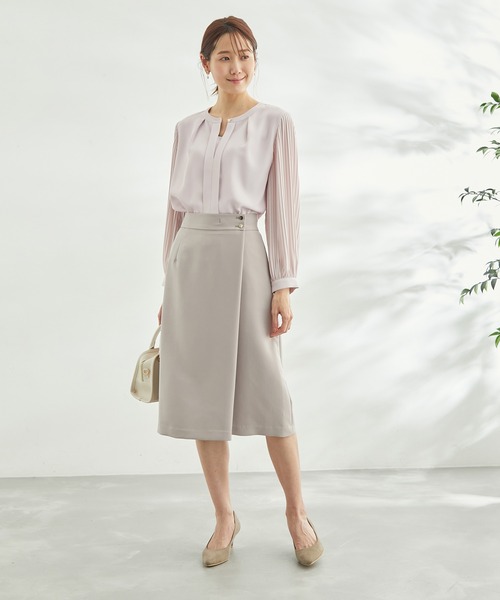 ROPE' PICNIC(ロペピクニック)の「洗える/プリーツスリーブブラウス(シャツ/ブラウス・レディース・ホワイト/ネイビー/サックスブルー/ラベンダー・38)」の22枚目の写真