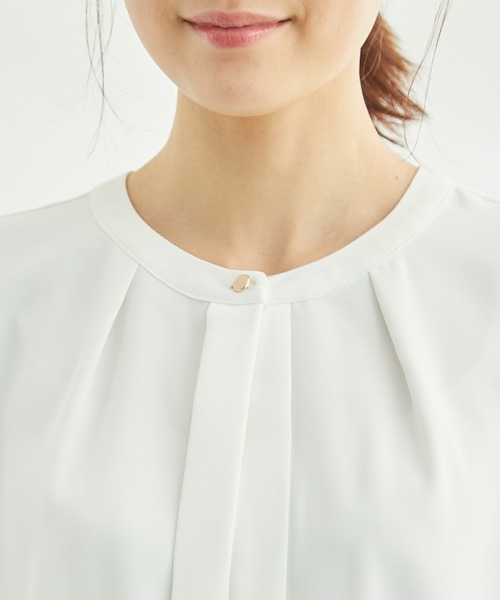 ROPE' PICNIC(ロペピクニック)の「洗える/プリーツスリーブブラウス(シャツ/ブラウス・レディース・ホワイト/ネイビー/サックスブルー/ラベンダー・38)」の12枚目の写真