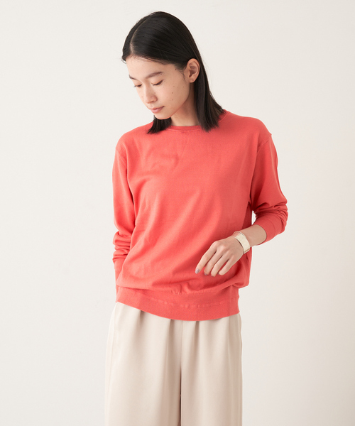 collex(コレックス)の「シルクコットンプルオーバー(ニット/セーター・レディース・ネイビー/ホワイト/オレンジ系その他・フリー)」の3枚目の写真