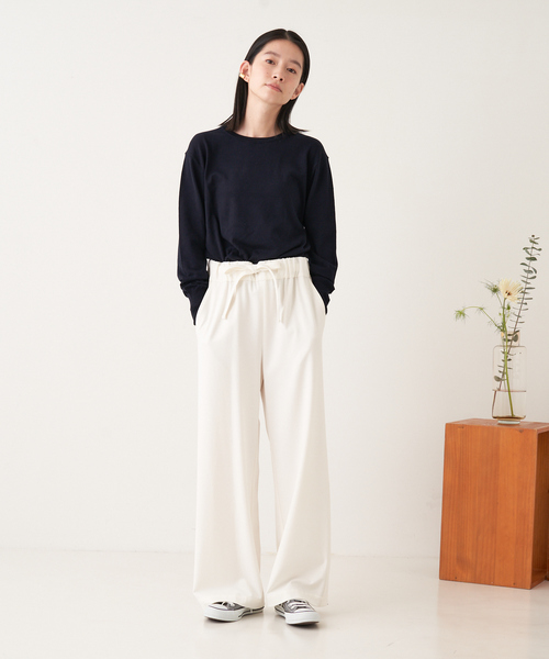 collex(コレックス)の「シルクコットンプルオーバー(ニット/セーター・レディース・ネイビー/ホワイト/オレンジ系その他・フリー)」の16枚目の写真