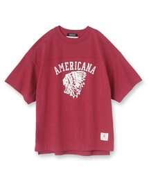 ◆【DRESSTERIOR別注】Americana(アメリカーナ)インディアン カレッジ Tシャツ