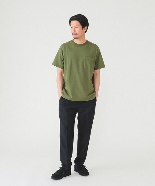 BEAMS（ビームス）の「BEAMS / ヘビーウエイト ポケット  Tシャツ（Tシャツ/カットソー・メンズ・ホワイト/ブラック/ネイビー/オリーブ・S/M/L/XL）」の15枚目の写真