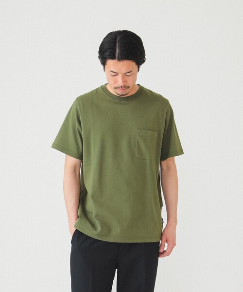 BEAMS（ビームス）の「BEAMS / ヘビーウエイト ポケット  Tシャツ（Tシャツ/カットソー・メンズ・ホワイト/ブラック/ネイビー/オリーブ・S/M/L/XL）」の17枚目の写真