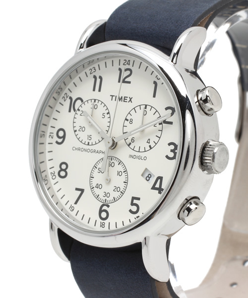 TIMEX(タイメックス)の「TIMEX(タイメックス): WEEKENDER CHRONOGRAPH(アナログ腕時計・メンズ・ベージュ/ネイビー・ONE SIZE)」の5枚目の写真