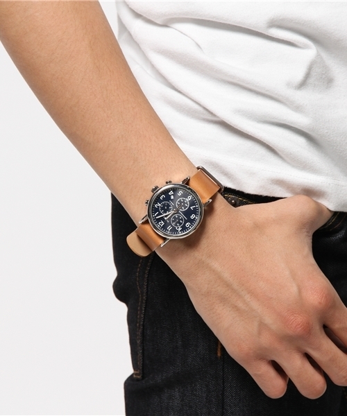 TIMEX(タイメックス)の「TIMEX(タイメックス): WEEKENDER CHRONOGRAPH(アナログ腕時計・メンズ・ベージュ/ネイビー・ONE SIZE)」の8枚目の写真