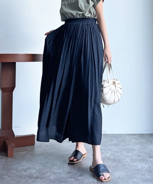 Chez toi(シェトワ)の「サテンカシュクールギャザーパンツ(その他パンツ・レディース・ブラック/ピンク/グレイッシュベージュ・FREE)」の19枚目の写真