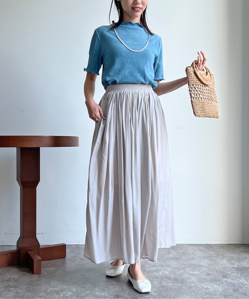 Chez toi(シェトワ)の「サテンカシュクールギャザーパンツ(その他パンツ・レディース・ブラック/ピンク/グレイッシュベージュ・FREE)」の15枚目の写真