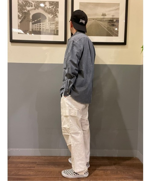 BACK NUMBER（バックナンバー）の「【BACK NUMBER】綿麻カーゴパンツ（カーゴパンツ・メンズ・オフホワイト/オリーブ/ブラック・L/XL/S/M）」の21枚目の写真