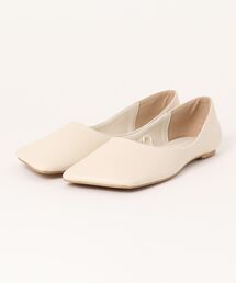 Fabby fabby | スクエアーフラットパンプス(パンプス)