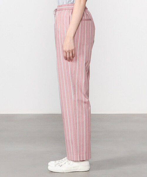 Morris & Sons（モリスアンドサンズ）の「MORRIS & SONS | ストライプイージーパンツ WOMEN（その他パンツ・レディース・グリーン系その他/ピンク系その他・1/0）」の5枚目の写真