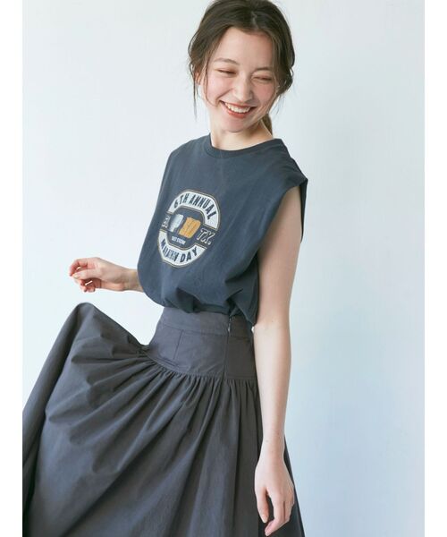 Ungrid（アングリッド）の「ヴィンテージロゴノースリトップス（タンクトップ・レディース・オレンジ/オフホワイト/チャコールグレー・FREE）」の18枚目の写真