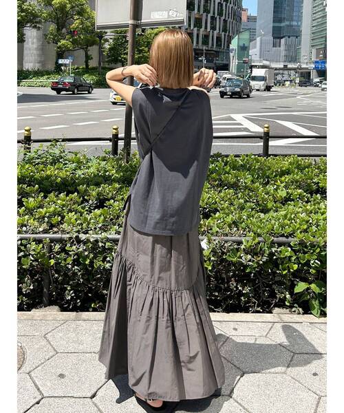 Ungrid（アングリッド）の「ヴィンテージロゴノースリトップス（タンクトップ・レディース・オレンジ/オフホワイト/チャコールグレー・FREE）」の7枚目の写真