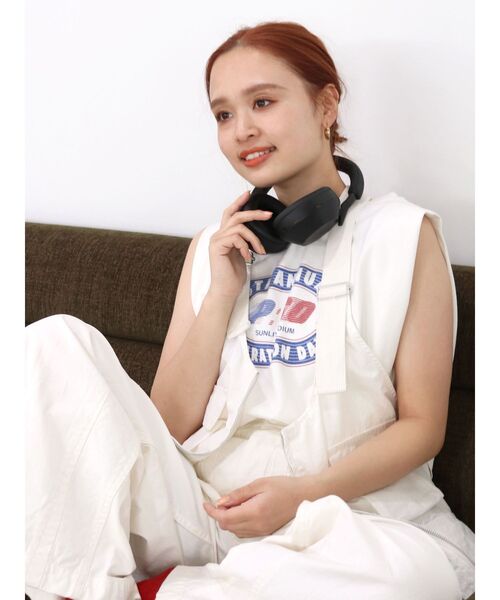 Ungrid（アングリッド）の「ヴィンテージロゴノースリトップス（タンクトップ・レディース・オレンジ/オフホワイト/チャコールグレー・FREE）」の14枚目の写真