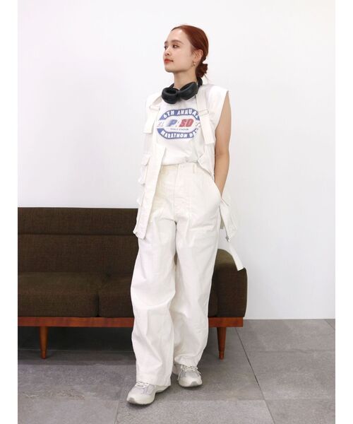 Ungrid（アングリッド）の「ヴィンテージロゴノースリトップス（タンクトップ・レディース・オレンジ/オフホワイト/チャコールグレー・FREE）」の11枚目の写真