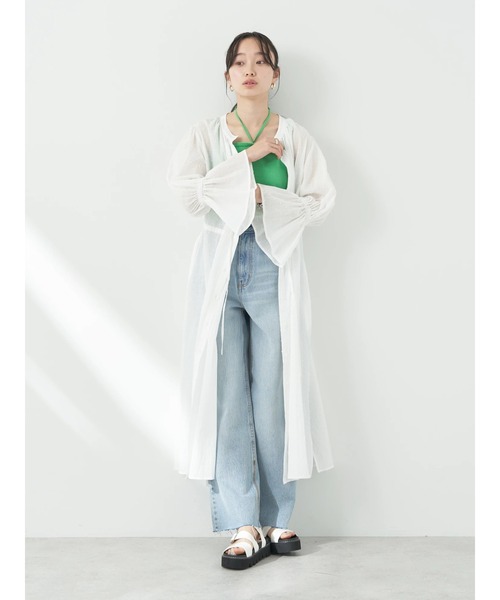 earth music&ecology(アースミュージックアンドエコロジー)の「ドットドビーワンピース(ワンピース・レディース・ブラック/オフホワイト・FREE)」の16枚目の写真