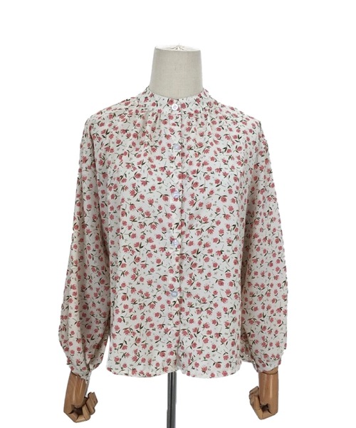 Amulet(アミュレット)の「花柄フェミニンブラウス(シャツ/ブラウス・レディース・イエロー/ホワイト・L/M/XL)」の5枚目の写真