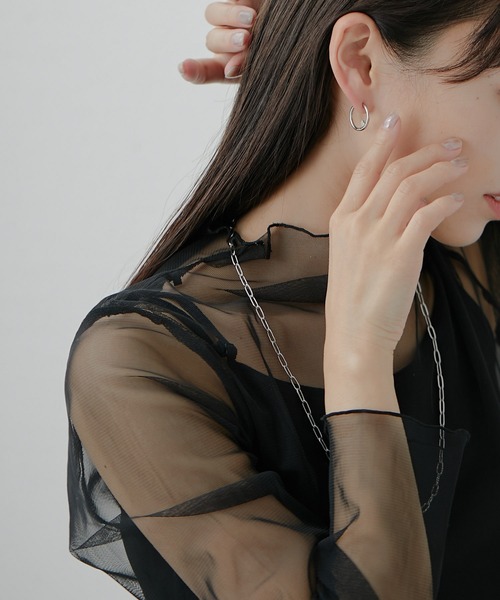 ear PAPILLONNER(イアパピヨネ)の「《WEB限定金属アレルギー対応》ステンレスプチモチーフピアス(ピアス(両耳用)・レディース・シルバー/シルバー系その他/ゴールド/ゴールド系その他・FREE)」の20枚目の写真