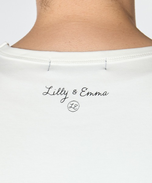 【Lilly＆Emma/リリー＆エマ】 別注 オリジナルTシャツ/半袖 フラッシュプリントTEE Lilly&Emma/リリー&エマ】 別注 オリジナルTシャツ/半袖