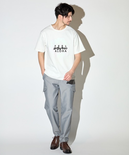 UNION STATION（ユニオンステーション）の「【Lilly&Emma/リリー&エマ】 別注 オリジナルTシャツ/半袖 フラッシュプリントTEE（Tシャツ/カットソー・メンズ・ホワイト系その他/ホワイト・LL/M/L）」の15枚目の写真