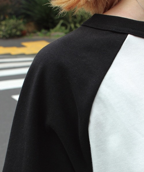 SCREEN STARS(スクリーンスターズ)の「【ZOZO限定】オーバーサイズラグランTシャツ(Tシャツ/カットソー・レディース・ネイビー/グリーン/ブラック・M/L)」の5枚目の写真