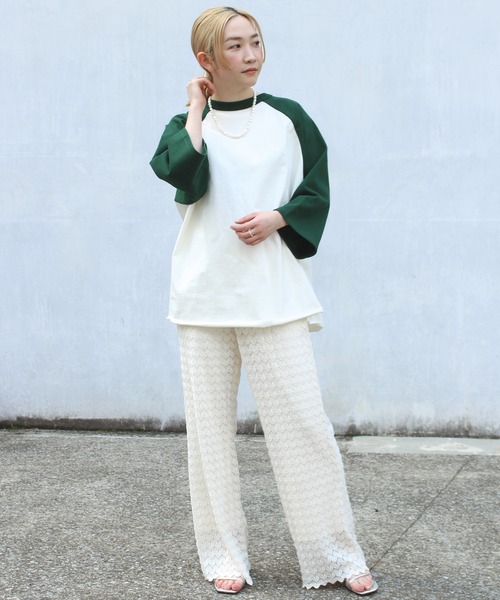 SCREEN STARS(スクリーンスターズ)の「【ZOZO限定】オーバーサイズラグランTシャツ(Tシャツ/カットソー・レディース・ネイビー/グリーン/ブラック・M/L)」の22枚目の写真