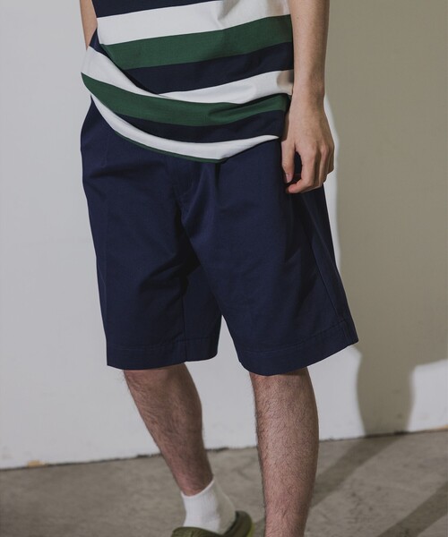 BEAMS（ビームス）の「BEAMS / 1プリーツ ショーツ（その他パンツ・メンズ・ブラック/ワイン/ベージュ/ネイビー・S/M/L/XL）」の4枚目の写真