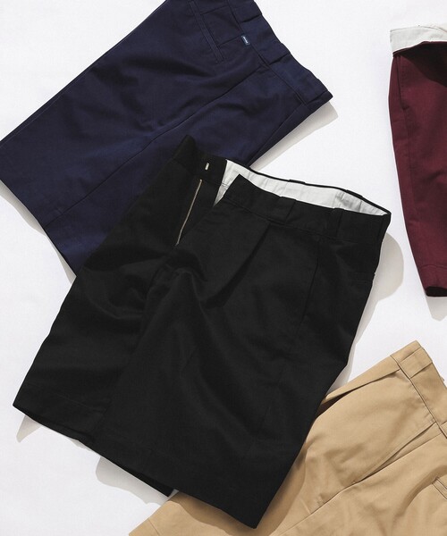 BEAMS（ビームス）の「BEAMS / 1プリーツ ショーツ（その他パンツ・メンズ・ブラック/ワイン/ベージュ/ネイビー・S/M/L/XL）」の2枚目の写真