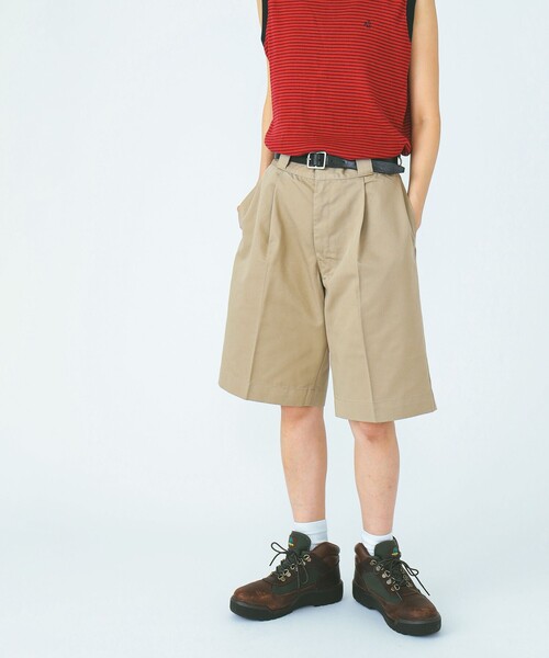 BEAMS（ビームス）の「BEAMS / 1プリーツ ショーツ（その他パンツ・メンズ・ブラック/ワイン/ベージュ/ネイビー・S/M/L/XL）」の8枚目の写真