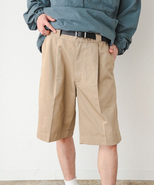 BEAMS（ビームス）の「BEAMS / 1プリーツ ショーツ（その他パンツ・メンズ・ブラック/ワイン/ベージュ/ネイビー・S/M/L/XL）」の10枚目の写真