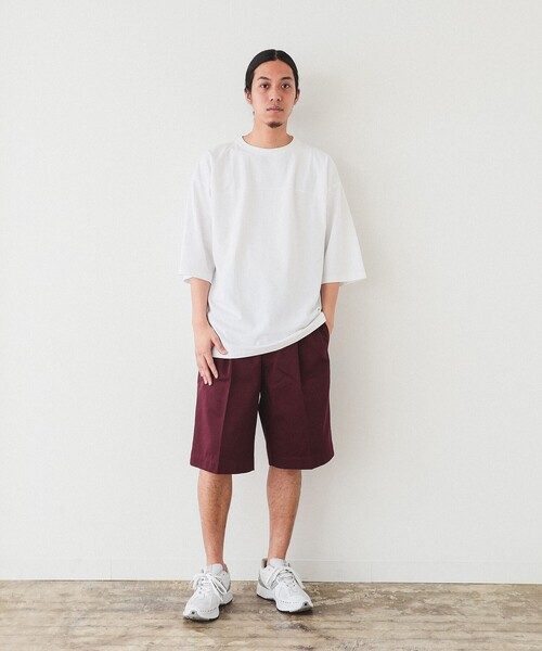 BEAMS（ビームス）の「BEAMS / 1プリーツ ショーツ（その他パンツ・メンズ・ブラック/ワイン/ベージュ/ネイビー・S/M/L/XL）」の11枚目の写真