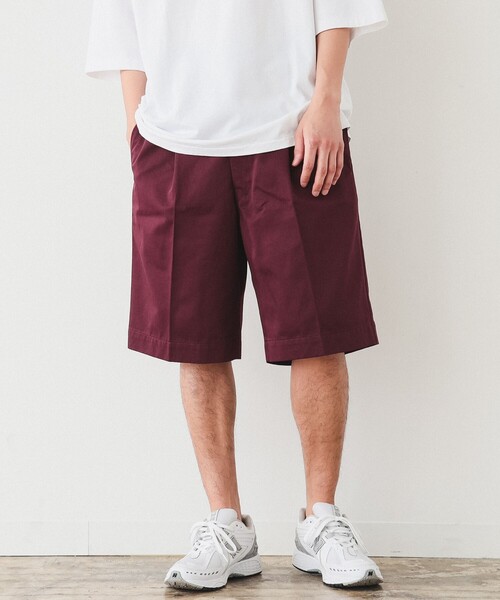 BEAMS（ビームス）の「BEAMS / 1プリーツ ショーツ（その他パンツ・メンズ・ブラック/ワイン/ベージュ/ネイビー・S/M/L/XL）」の12枚目の写真