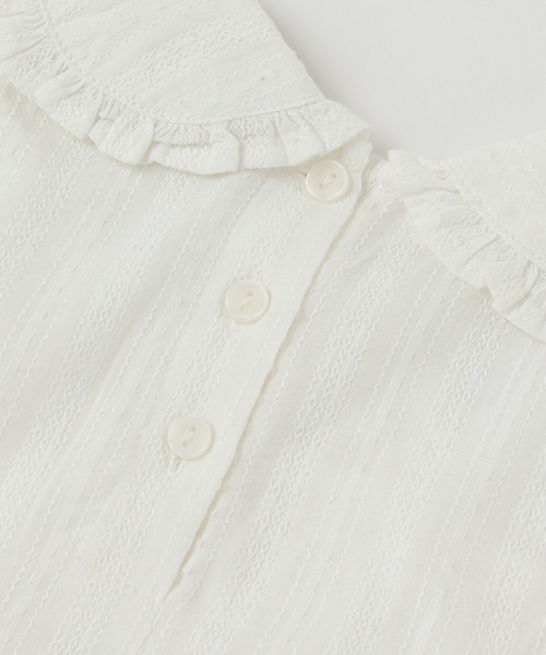 petit main(プティマイン)の「【リンク】イチゴ刺繍ブラウス★(チュニック・キッズ・オフホワイト/ブラック/ピンク・100cm/80cm/110cm/90cm/120cm/130cm)」の10枚目の写真