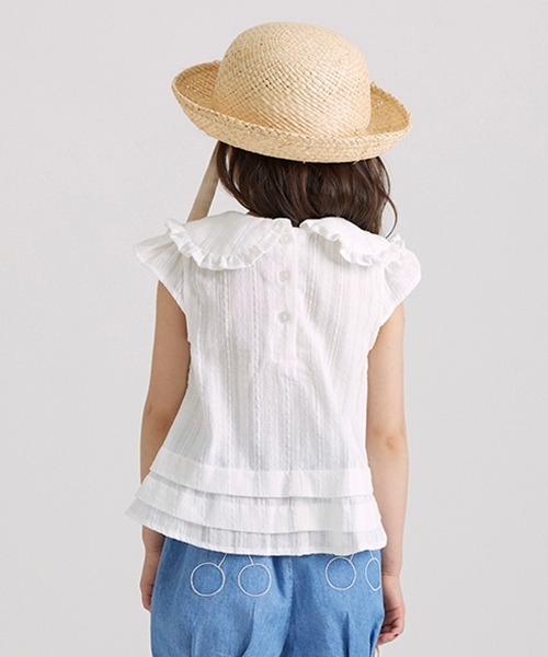 petit main(プティマイン)の「【リンク】イチゴ刺繍ブラウス★(チュニック・キッズ・オフホワイト/ブラック/ピンク・100cm/80cm/110cm/90cm/120cm/130cm)」の14枚目の写真