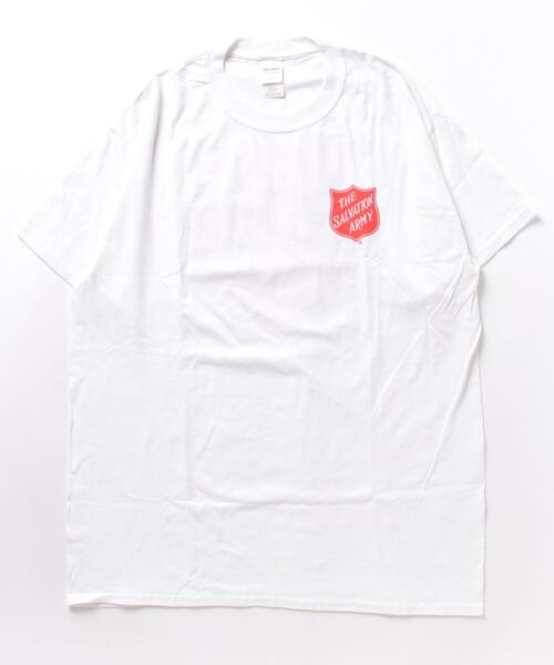 B.I.D.(ビーアイディー)の「THE SALVATION ARMY / Shield Logo Front & Back Tee(Tシャツ/カットソー・レディース・ブラック/ベージュ/ネイビー/ホワイト・LARGE/MEDIUM/X-LARGE)」の1枚目の写真