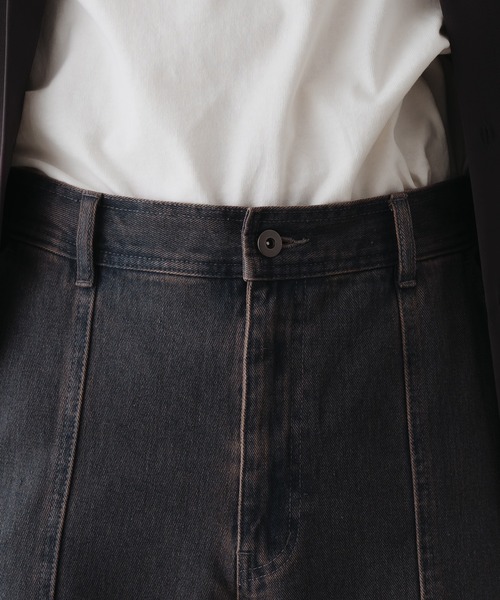 epnok（エプノック）の「バギーワイドフレアカーゴデニム（デニムパンツ・メンズ・グレイッシュブルー/ブラック/ライトブルー/インディゴブルー・SMALL/MEDIUM/LARGE）」の19枚目の写真