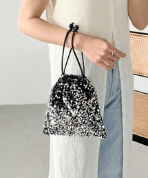 MYMOOD. | 2WAYスパンコール巾着ミニショルダー(ショルダーバッグ)