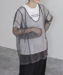 fredy emue | 【fredyemueフレディエミュ】2WAYメッシュプルオーバー(Tシャツ/カットソー)