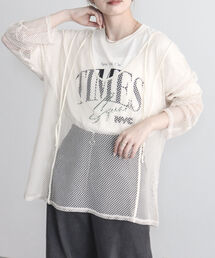 fredy emue | 【fredyemueフレディエミュ】2WAYメッシュプルオーバー(Tシャツ/カットソー)