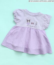 sanrio（サンリオ）の「サンリオキャラクターズギンガムペプラムチュニック（チュニック・パープル系）」