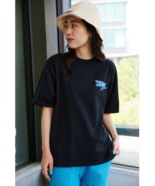 RODEO CROWNS WIDE BOWL（ロデオクラウンズワイドボウル）の「サウナボーイ SAUNA LOVERS Tシャツ（Tシャツ/カットソー・レディース・ブラック/オフホワイト/ミント・MEDIUM/LARGE）」の3枚目の写真
