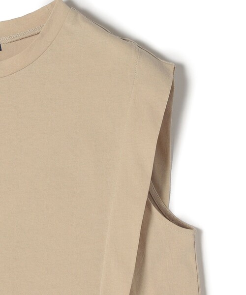 SHIPS(シップス)の「〈汗染軽減加工〉フレンチスリーブ プルオーバー◇(Tシャツ/カットソー・レディース・パープル/オフホワイト/ベージュ/ダークグレー・ONE SIZE)」の13枚目の写真