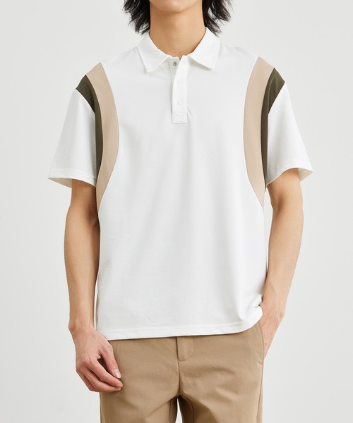 Cloudstyle（クラウドスタイル）の「【Cloudstyle】半袖ポロシャツ（ポロシャツ・メンズ・グリーン/ホワイト/ブラック・MEDIUM/LARGE/X-LARGE）」の2枚目の写真