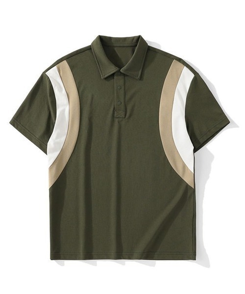 Cloudstyle（クラウドスタイル）の「【Cloudstyle】半袖ポロシャツ（ポロシャツ・メンズ・グリーン/ホワイト/ブラック・MEDIUM/LARGE/X-LARGE）」の3枚目の写真