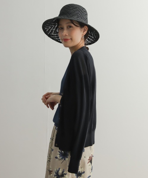 URBAN RESEARCH DOORS（アーバンリサーチドアーズ）の「ウォッシャブルニットVネックカーディガン（カーディガン/ボレロ・レディース・ベージュ/ブラック・MEDIUM）」の15枚目の写真