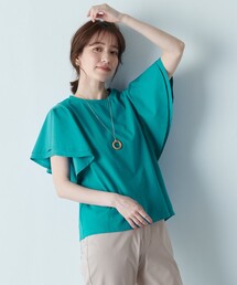 ANY | 【シワになりにくい】ダブルフレアスリーブカットソー(Tシャツ/カットソー)