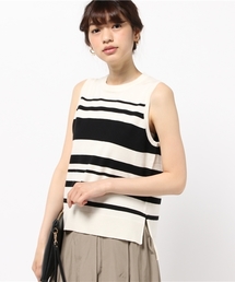 DISCOAT | 【Discoat】ランダムボーダーノースリニット(ニット/セーター)